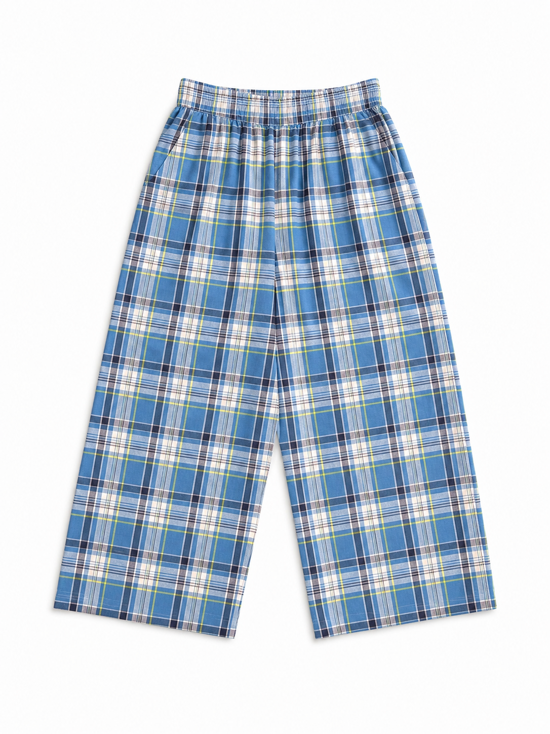 Blue Check Seaside Pants