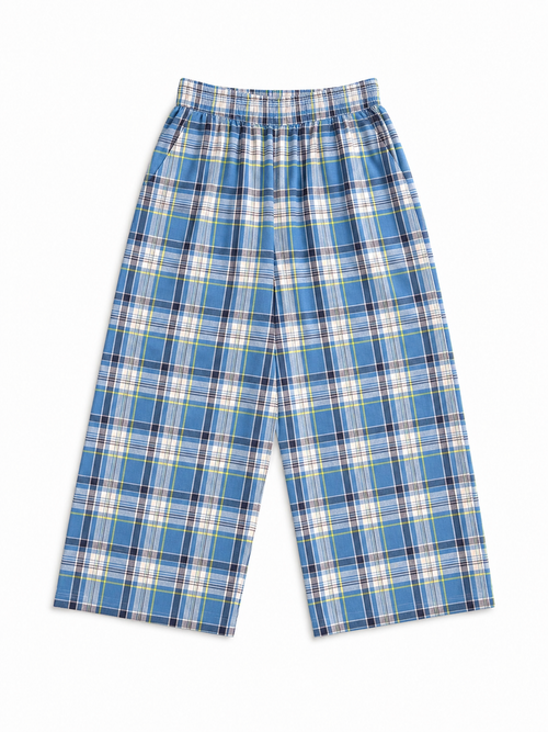 Blue Check Seaside Pants