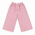 Gingham Wide Leg Pants